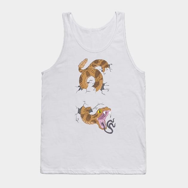 RattleSnake Tank Top by AmazingArtMandi